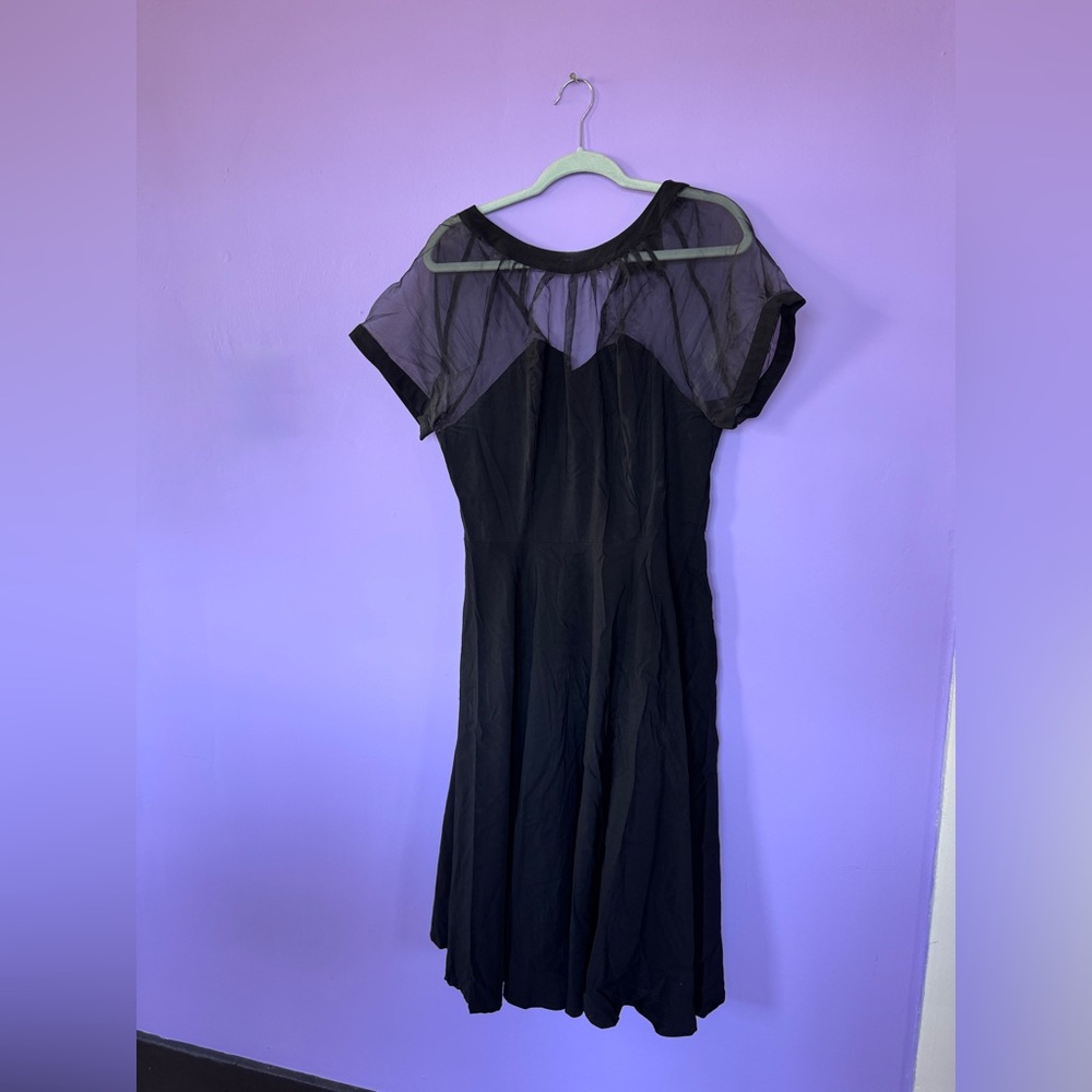 Unique vintage black  swing  Dress size xl